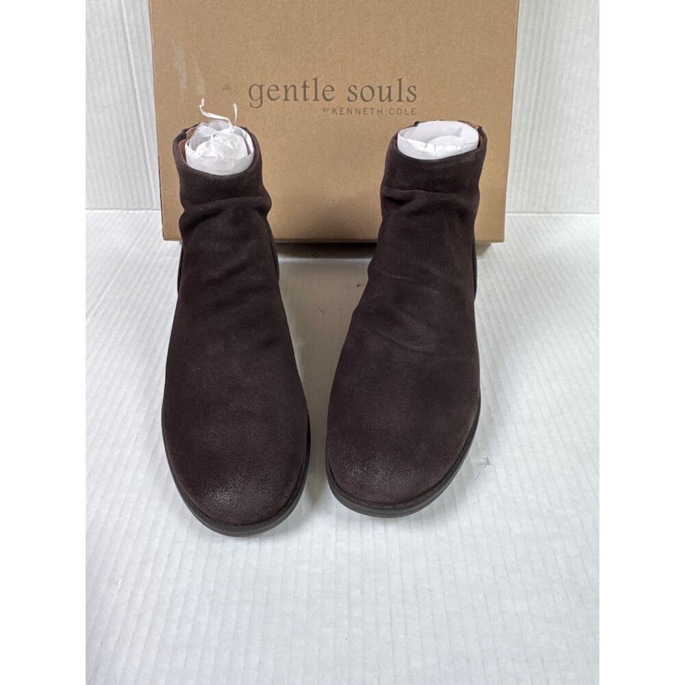 Gentle Souls Kenneth Cole Women's Emma Zip Ankle Boot Size 6.5 Brown New - Picture 4 of 7